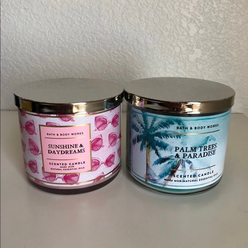 Bath and Body Works Palm Tree & Sunshine 3 Wick